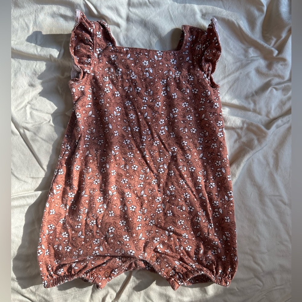 Carter’s brown floral romper